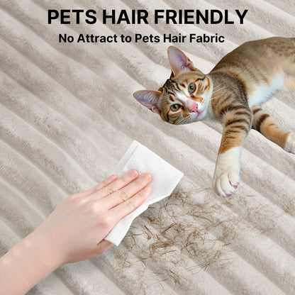 67" Single Chaise Lounge,Beige